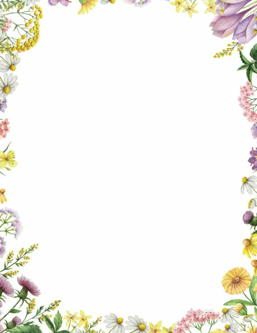Great Papers! Flower Meadows Stationery Letterhead, 8.5" x 11", Inkjet and Laser Printer Compatible, 80 count