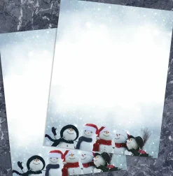 Great Papers! Magical Snowmen Holiday Letterhead, Invitations and Announcements, Printer Friendly, 8.5" x 11", 50PK