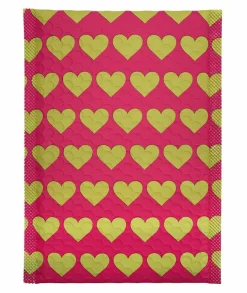 Great Papers! Mailer, Bubble, Pink with Gold Hearts, Poly Tear and Moisture Resistant, 6