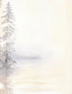 Great Papers! Morning Mist Stationery Letterhead, Invitations and Announcements, Printer Friendly, 8.5