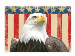Great Papers! Note Card and Envelope, Patriotic with Gold Foil, 4.75" x 3.375"(folded), 20 count