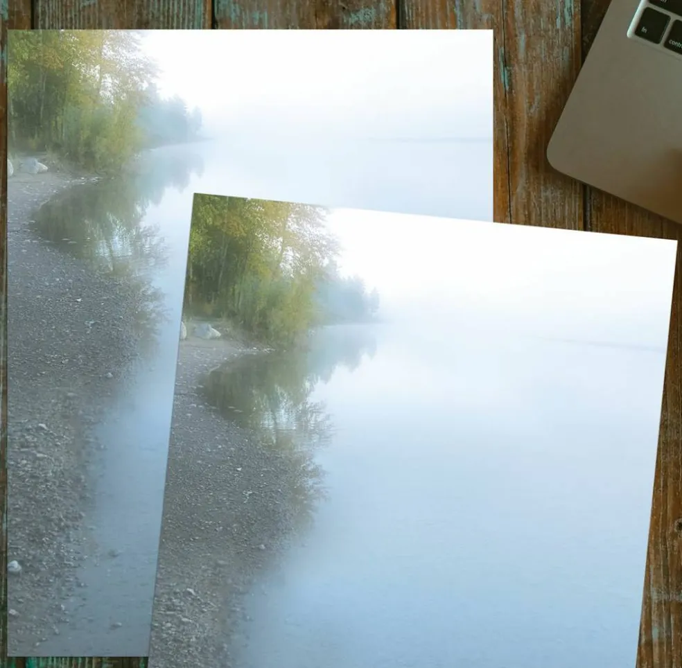 Great Papers! Rivers Edge Stationery Letterhead, Invitations and Announcements, Printer Friendly, 8.5"x11", 80 Pack