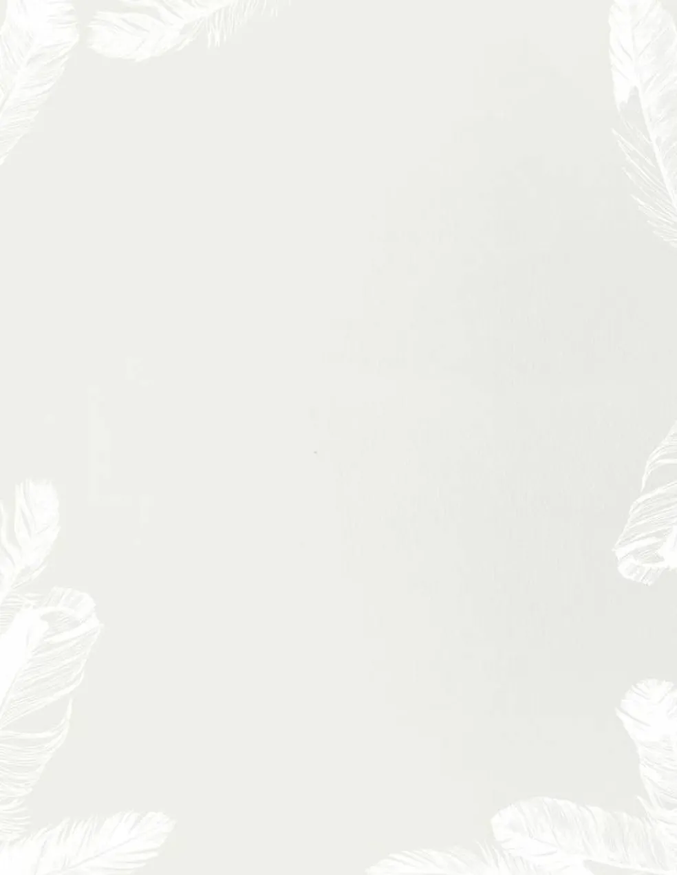 Great Papers! Soft Feathers Stationery Letterhead, Invitations and Announcements, Printer Friendly, 8.5"x11", 80 Pack