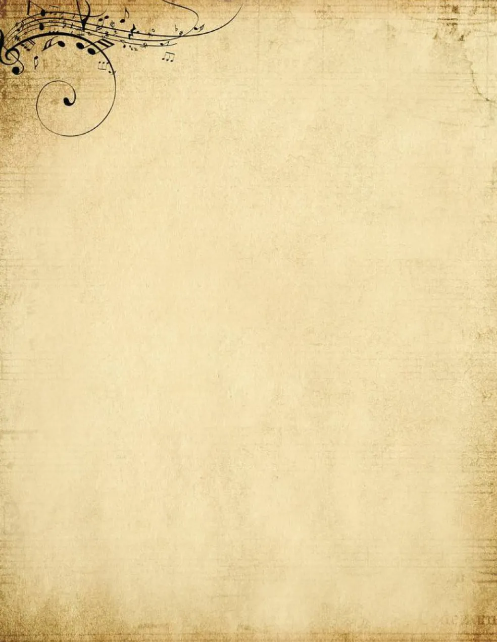 Great Papers! Treble Clef Stationery Letterhead, Invitations and Announcements, Printer Friendly, 8.5"x11", 80 Pack