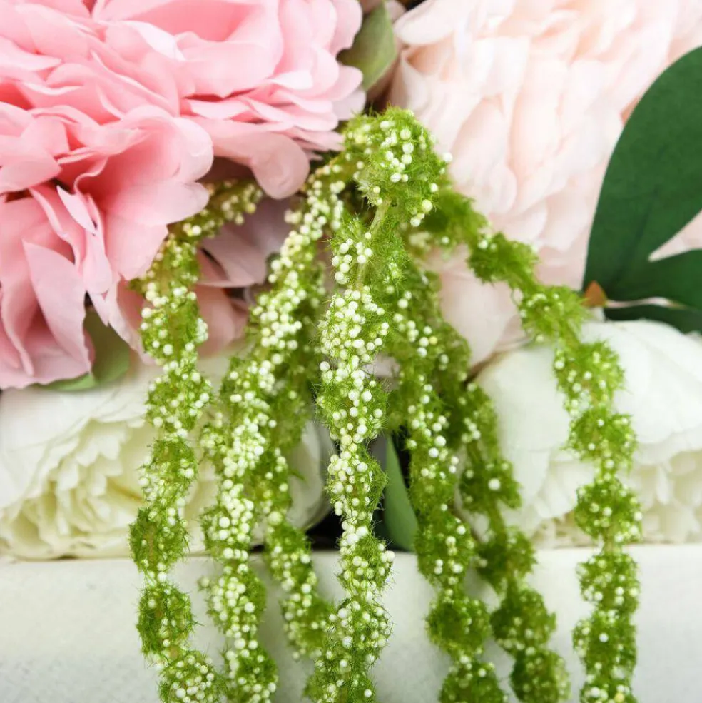 36" Green Artificial Amaranthus Plant Strands - Set of 2 for Stunning Wedding Decor