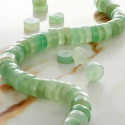 Green Aventurine Heishi Beads by Bead Landing™