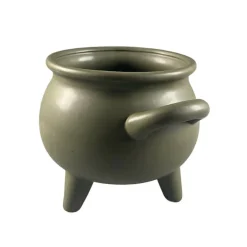 Green Ceramic Cauldron by Ashland®