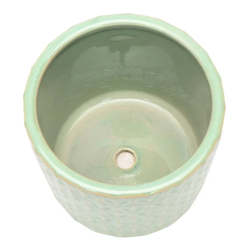 5.75" Green Ceramic Pot by Ashland®