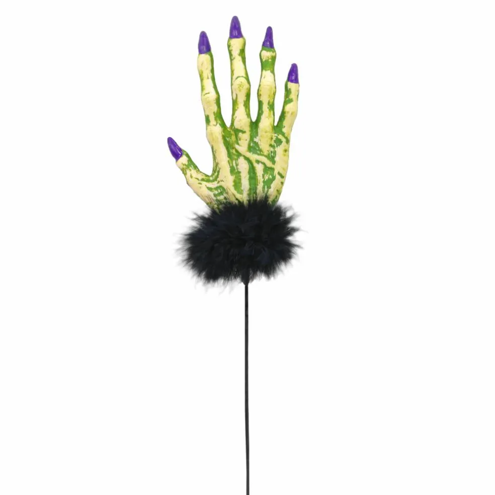 12" Green Hand with Feather Pick by Ashland®