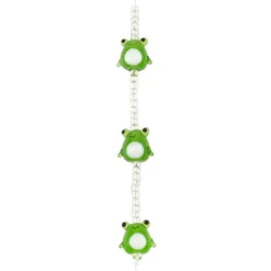 Green Lampwork Glass Frog Beads by Bead Landing™