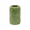 7.5" Green Leaf Embossed Ceramic Vase by Ashland®