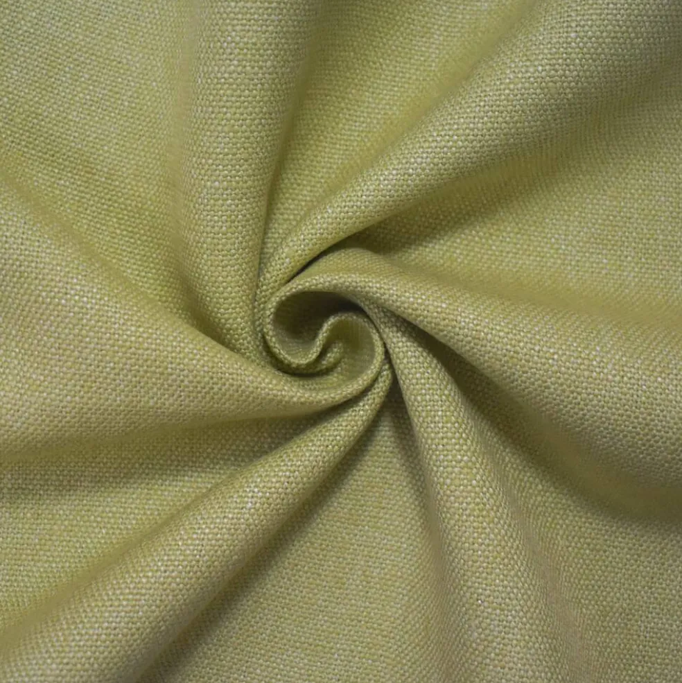 Green Linen Convington Slub Canvas Woven Fabric By the Yard