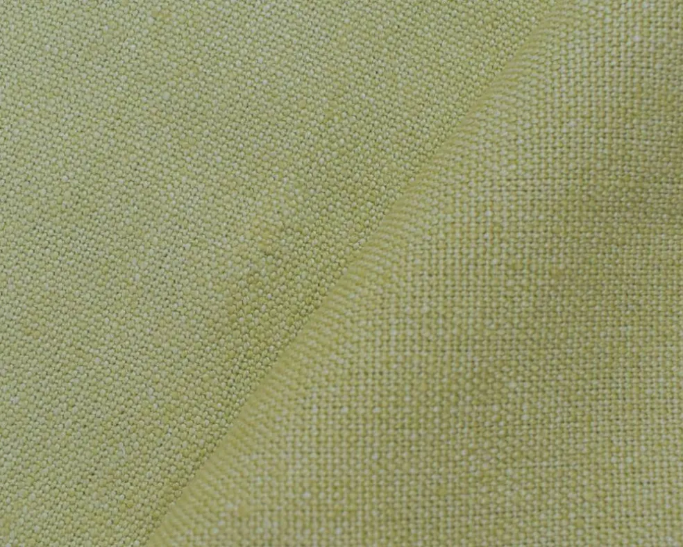 Green Linen Convington Slub Canvas Woven Fabric By the Yard