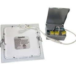 GreenLux 6-in 14w LED Square Slim Downlight 3000K Warm White 120v Dimmable