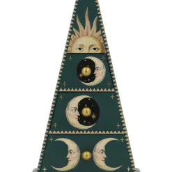 24" Green Moon & Sun Pyramid Tabletop Cabinet by Ashland®