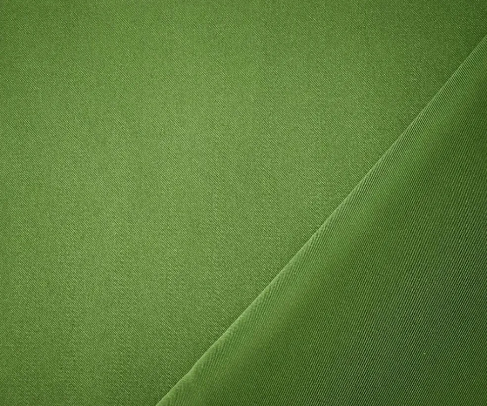 Green Poly Spandex Stretch Solid Stretch Lamour Woven Fabric By the Yard