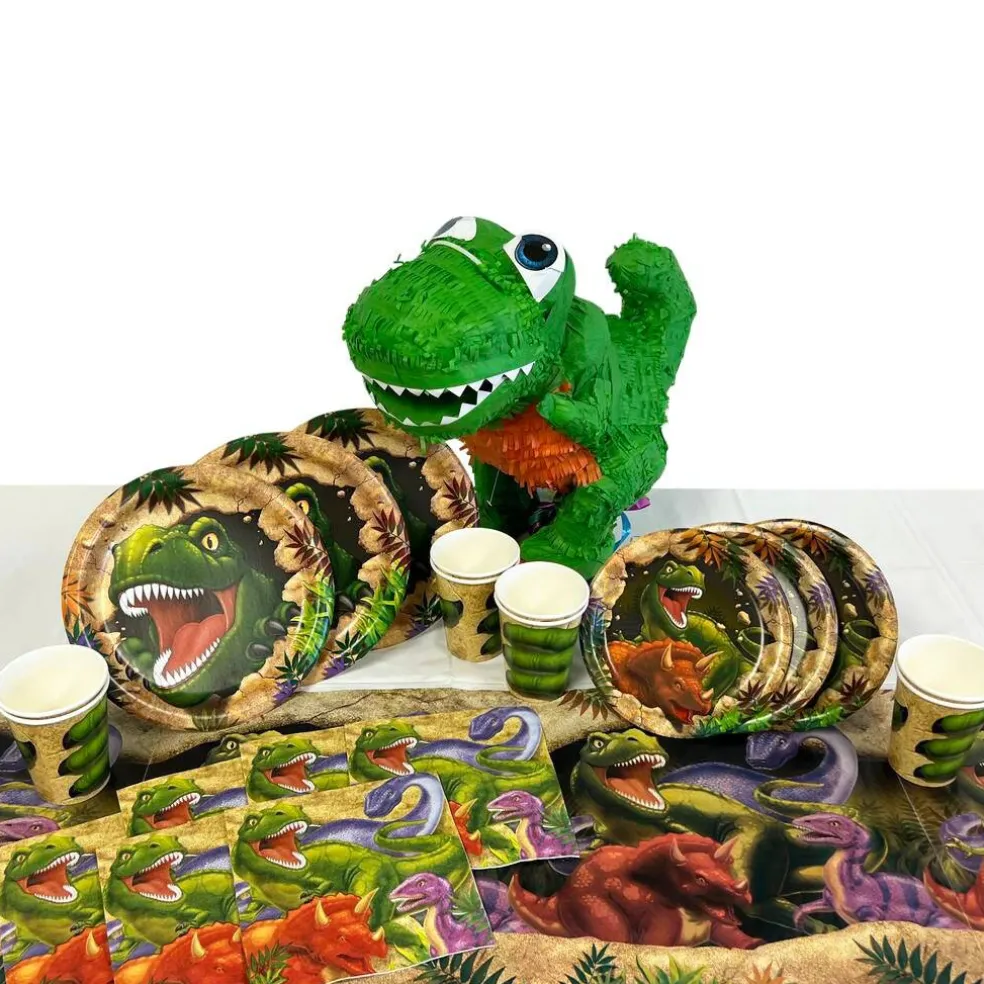 Green T-Rex, 3D Pull-String Pinata - 1 Pinata