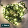 Green Vine Fairy Light Curtain 96 LEDS For Christmas