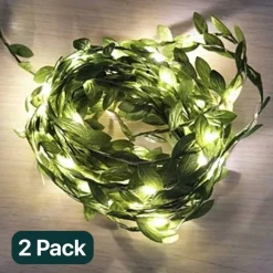 Green Vine Fairy Light Curtain 96 LEDS For Christmas