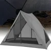 Grey Pop-Up Camping Tent 2-3 Person 360° Mesh Privacy Outdoor Shelter