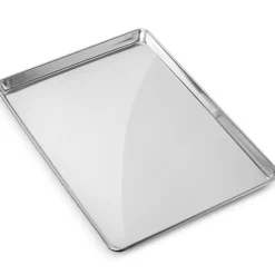 GRIDMANN Commercial Grade Aluminium Cookie Sheet Baking Tray - 6 Pans