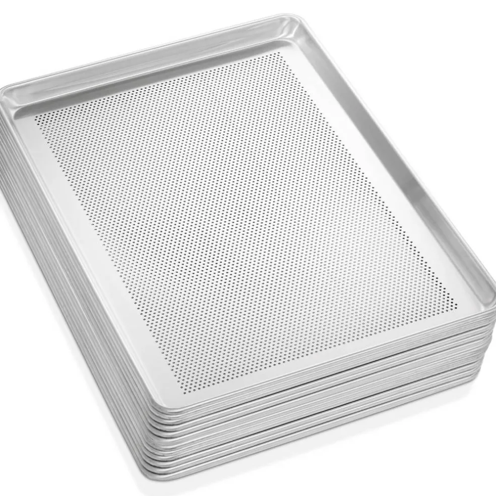 GRIDMANN 18" x 26" Commercial Grade Aluminum Cookie Sheet Baking Tray Pan Full Sheet