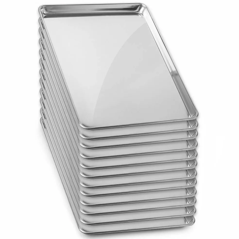 GRIDMANN 18" x 26" Commercial Grade Aluminum Cookie Sheet Baking Tray Pan Full Sheet
