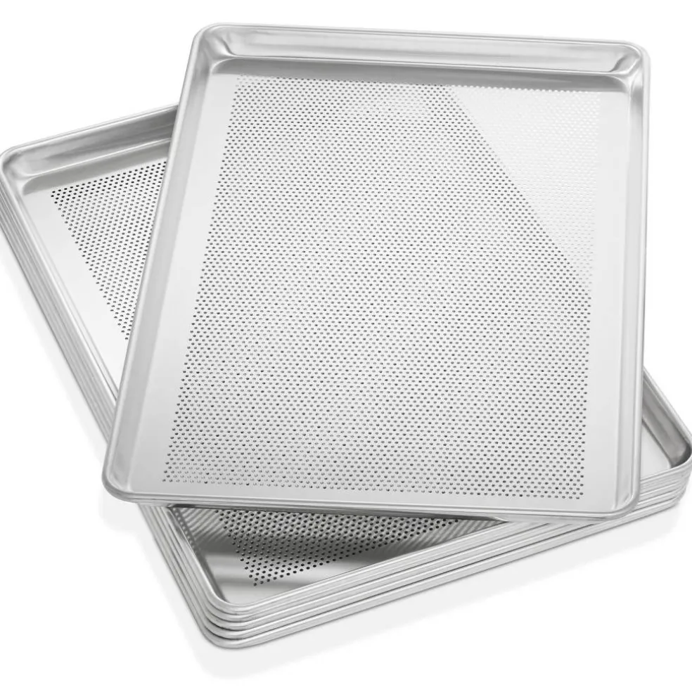 GRIDMANN 18" x 26" Commercial Grade Aluminum Cookie Sheet Baking Tray Pan Full Sheet