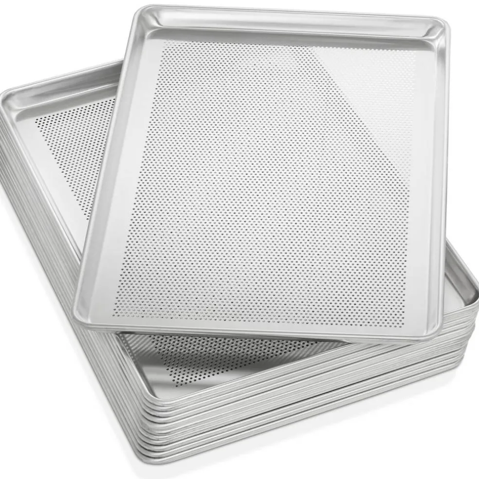GRIDMANN 18" x 26" Commercial Grade Aluminum Cookie Sheet Baking Tray Pan Full Sheet