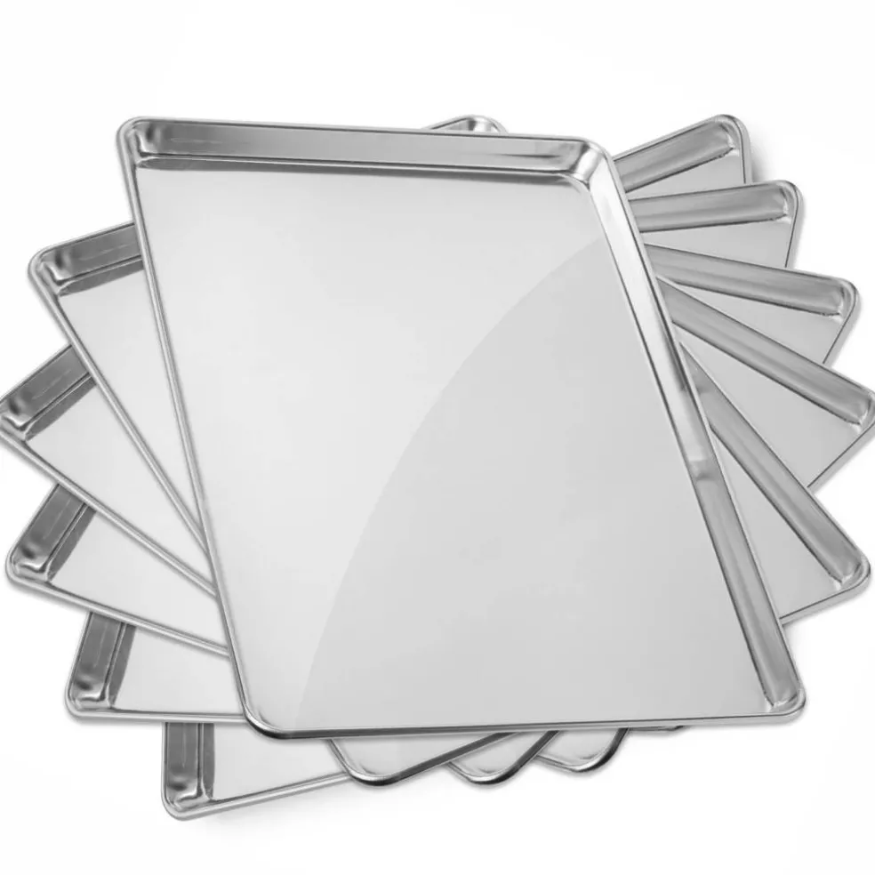 GRIDMANN 18" x 26" Commercial Grade Aluminum Cookie Sheet Baking Tray Pan Full Sheet