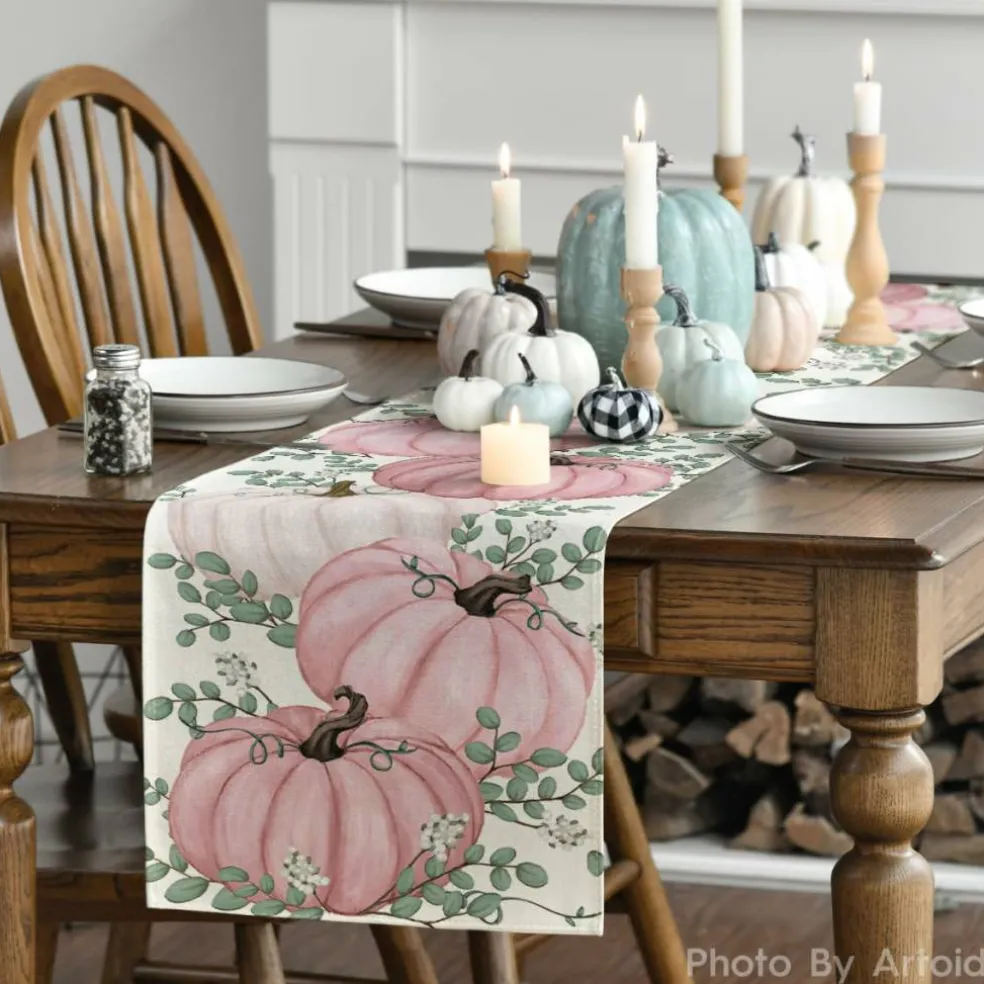 210 GSM Fall Table Runner Home Party Decor 13x72 Inch