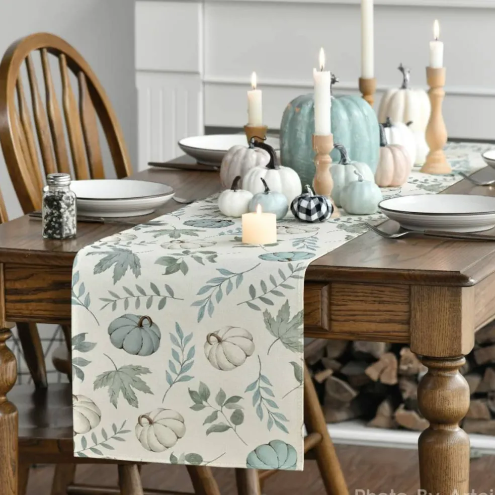 210 GSM Fall Table Runner Home Party Decor 13x72 Inch