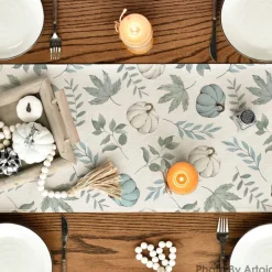 210 GSM Fall Table Runner Home Party Decor 13x72 Inch