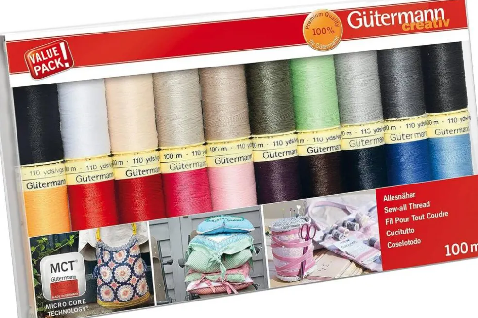 Gutermann - Sew-All Polyester 100M Basics - 20 Spool Set
