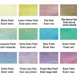 12 Half Pans Iridescent Watercolor Set by Artist's Loft™