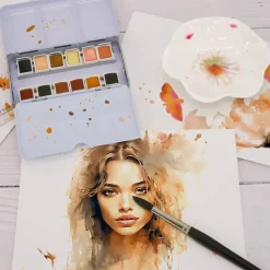 12 Half Pans Portrait Watercolor Set by Artist's Loft™