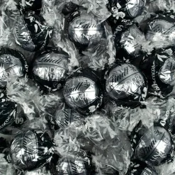 Halloween Candy Gift Tin with Chocolate Lindor Truffles by Lindt Large Plastic Tin with Sticker By Just Candy - Cuties