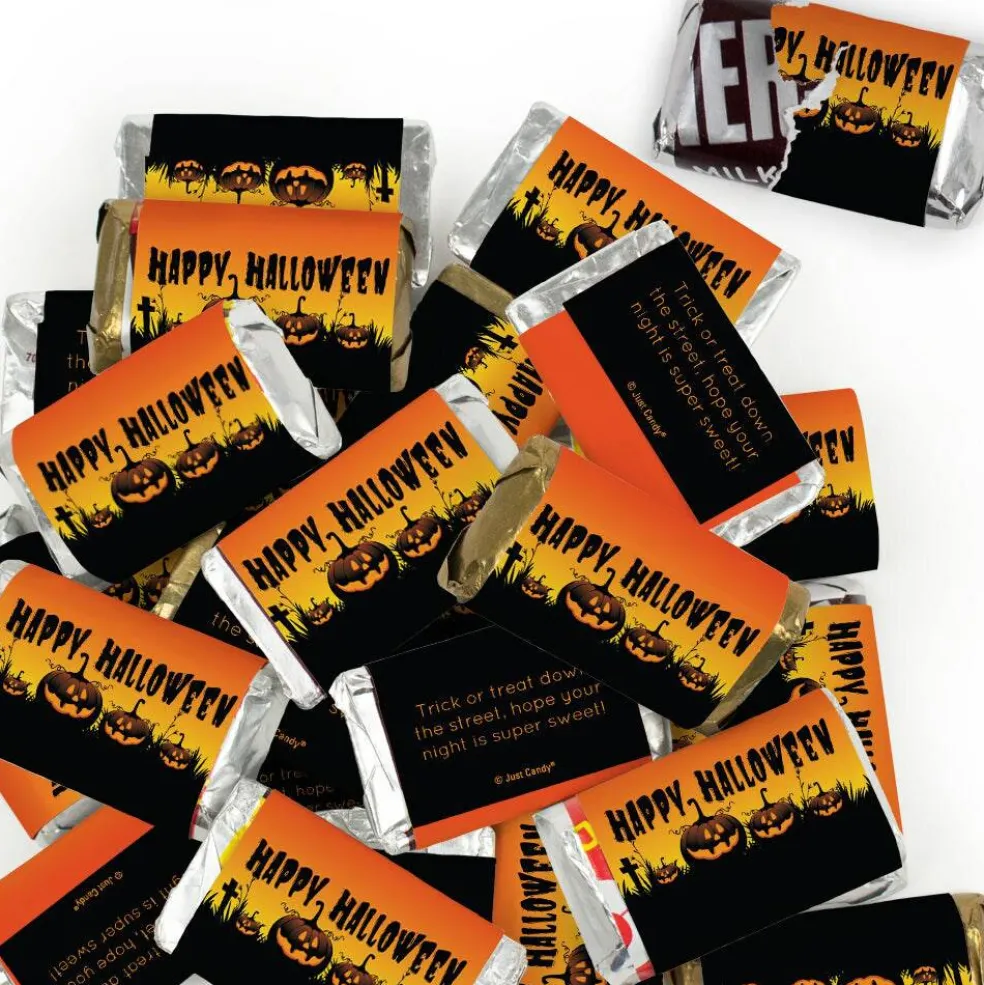 Halloween Candy Party Favors Hershey's Miniatures Chocolate by Just Candy - Pumpkins