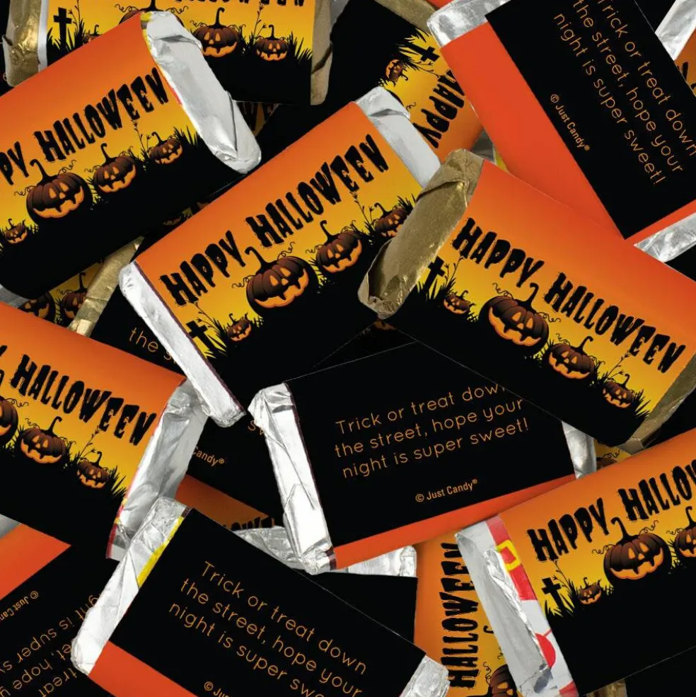 Halloween Candy Party Favors Hershey's Miniatures Chocolate by Just Candy - Pumpkins