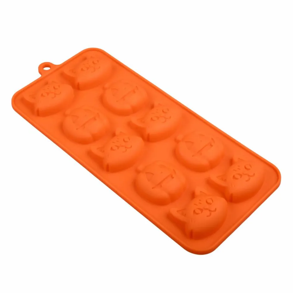 Halloween Cat & Jack-O'-Lantern Silicone Candy Mold by Makery™