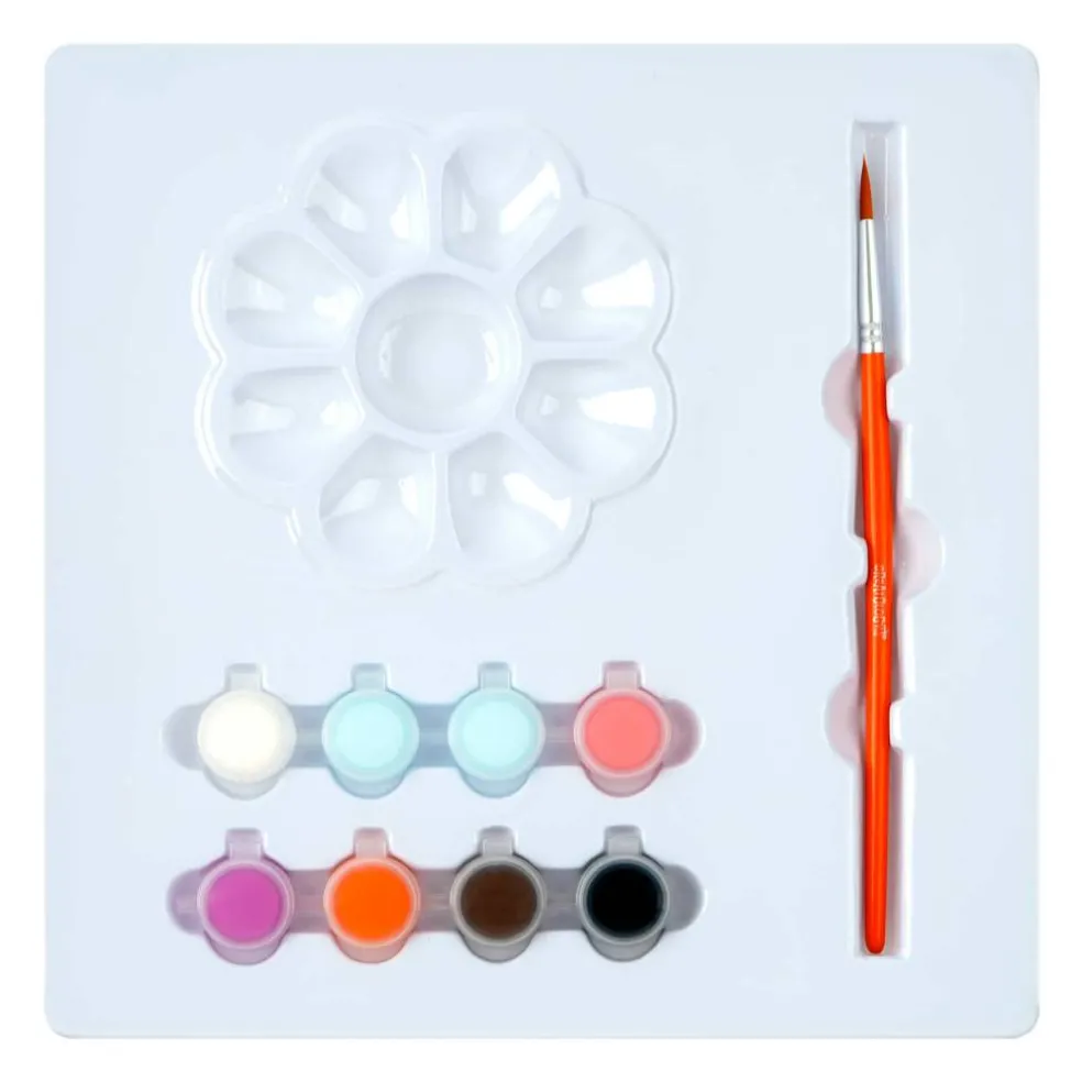 Halloween Color Your Own Black Cat & Jack-O'-Lantern Canvas Painting Kit by Creatology™