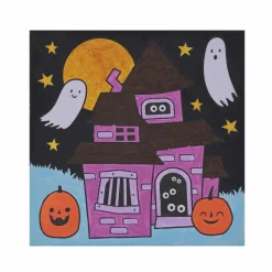 Halloween Color Your Own Ghost & Haunted House Canvas Painting Kit by Creatology™
