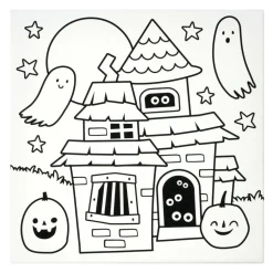 Halloween Color Your Own Ghost & Haunted House Canvas Painting Kit by Creatology™
