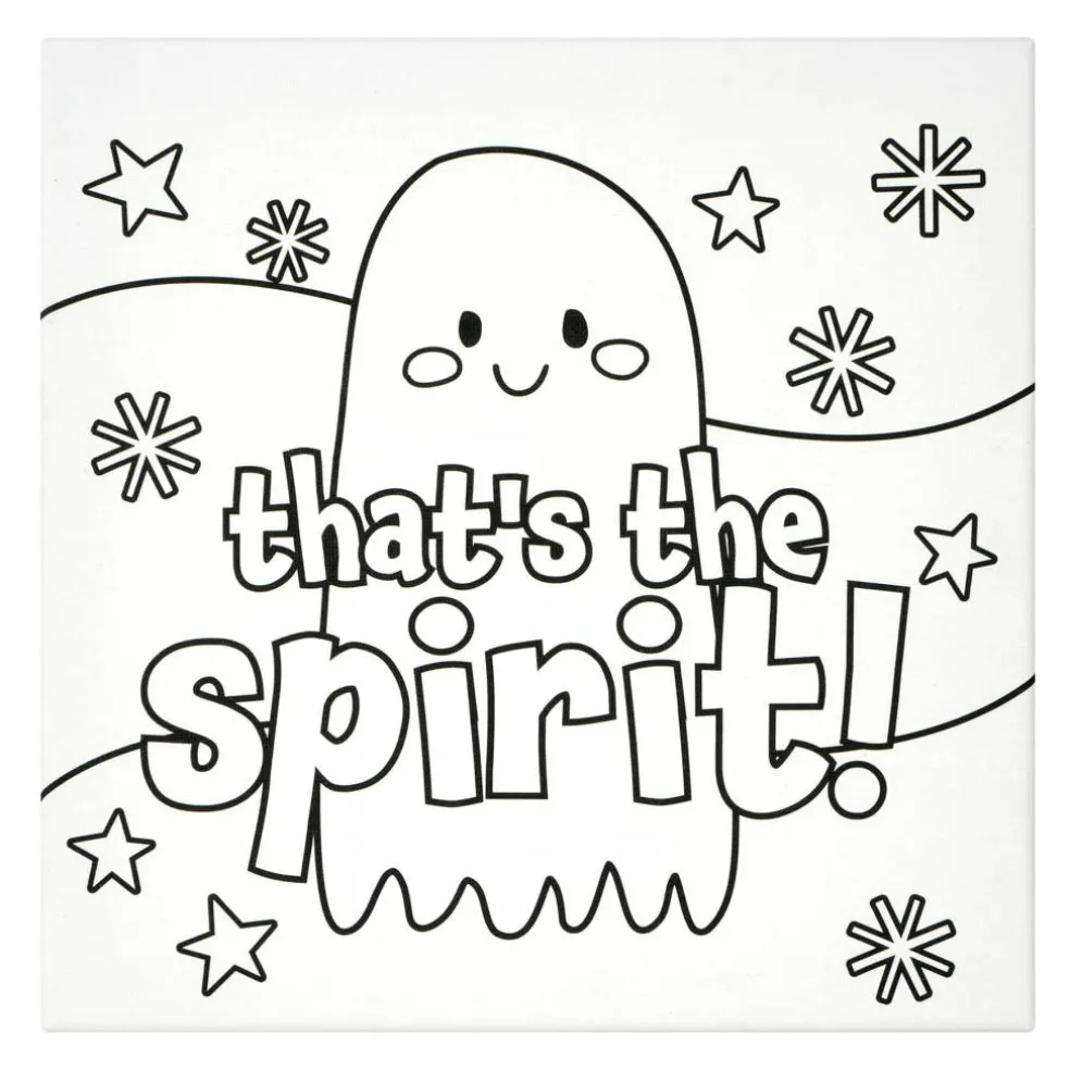 Halloween Color Your Own Ghost Canvas Painting Kit by Creatology™
