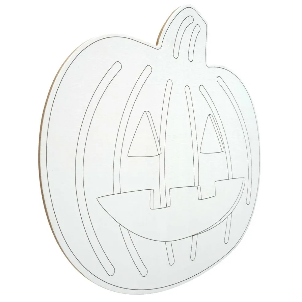 Halloween Color Your Own Jack-O'-Lantern Printed Shaped Canvas, 2ct. by Creatology™