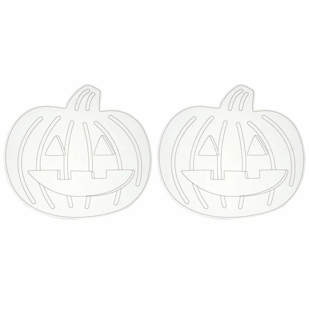 Halloween Color Your Own Jack-O'-Lantern Printed Shaped Canvas, 2ct. by Creatology™