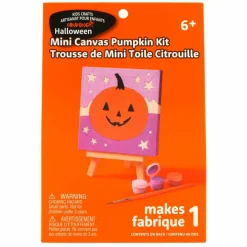 Halloween Color Your Own Jack-O'-Lantern Mini Canvas Kit by Creatologyâ„¢