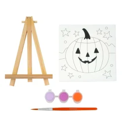 Halloween Color Your Own Jack-O'-Lantern Mini Canvas Kit by Creatology™
