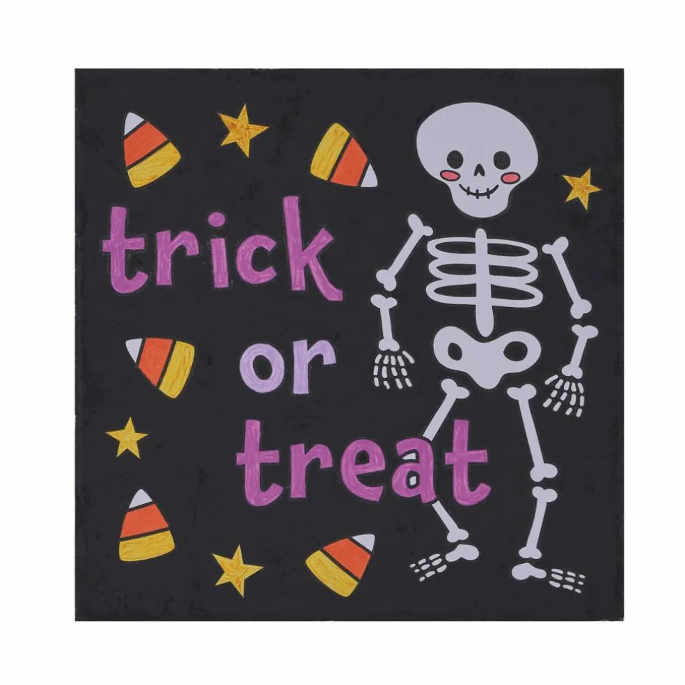 Halloween Color Your Own Skeleton Canvas Painting Kit by Creatology™