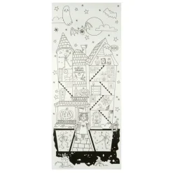 Halloween Color Your Own Witch & Haunted House Color-in Poster by Creatologyâ„¢